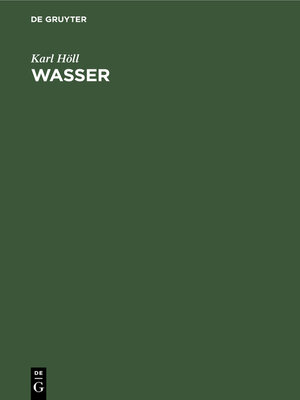 cover image of Wasser